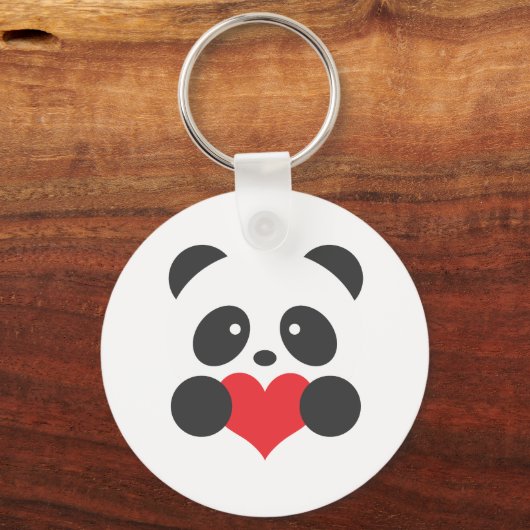 Panda met hart sleutelhanger (Voorkant)