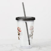 Panda met Hartballonnen Acryl Drinkbeker (Links)