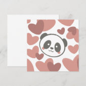 Panda met harten (Voorkant / Achterkant)