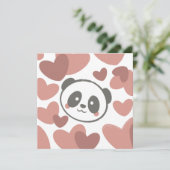 Panda met harten (Staand voorkant)