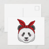 Panda met hoofddoek briefkaart (Voorkant / Achterkant)