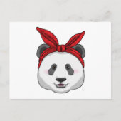 Panda met hoofddoek briefkaart (Voorkant)