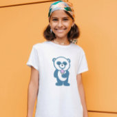 Panda met ijskap t-shirt