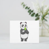 Panda met ijslolly briefkaart (Staand voorkant)