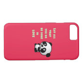 Panda met Inspirerend liefdescitaat Case-Mate iPhone Case (Achterkant (Horizontaal))