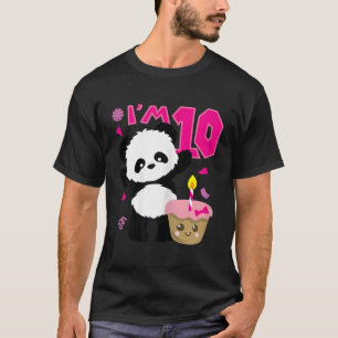 Panda met Kawaii taart 10 Py T-shirt