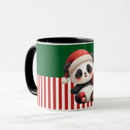 Panda met kerstornament mok