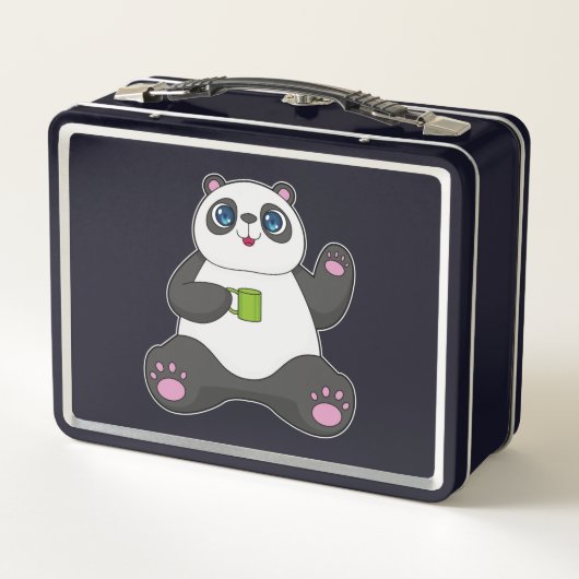 Panda met koffie-mok (Achterkant)