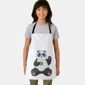 Panda met koffie-mok schort (Insitu)