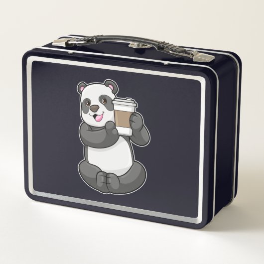 Panda met koffie om te gaan (Achterkant)
