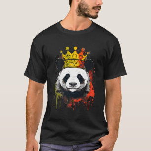 Panda met kroon t-shirt