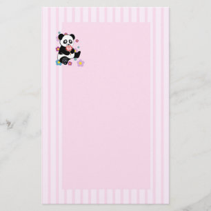 Panda met lolly briefpapier