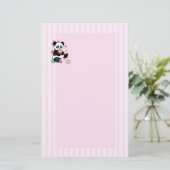 Panda met lolly briefpapier (Staand voorkant)