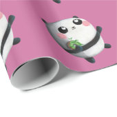 Panda met Mustaches Cadeaupapier (Rol Hoek)