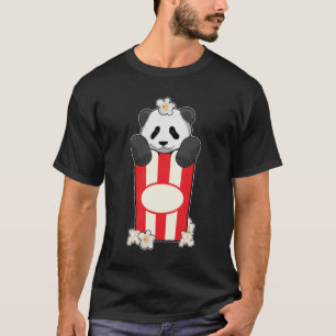 Panda met Popcorn T-shirt