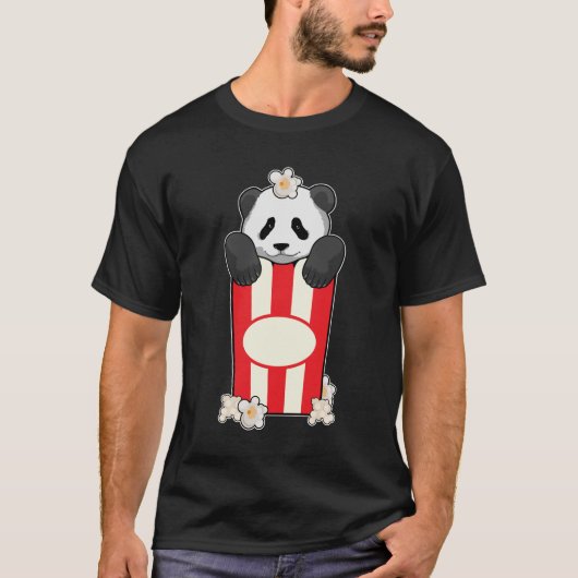 Panda met Popcorn T-shirt (Voorkant)