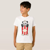Panda met Popcorn T-shirt (Voorkant volledig)