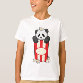 Panda met Popcorn T-shirt (Voorkant)