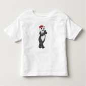 Panda met Ribbon Kinder Shirts (Voorkant)