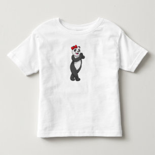 Panda met Ribbon Kinder Shirts