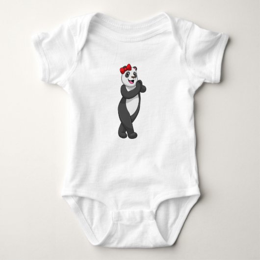 Panda met Ribbon Romper (Voorkant)