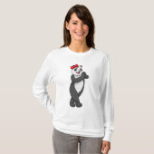Panda met Ribbon T-shirt (Voorkant volledig)