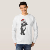 Panda met Ribbon T-shirt (Voorkant volledig)