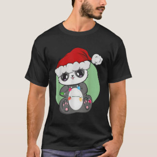 Panda met Santa Envirotalist zoöloog Otaku Anim T-shirt