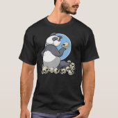 Panda met T-shirt met Skulls (Voorkant)