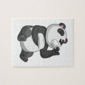 Panda met Tea Cup Legpuzzel (Horizontaal)