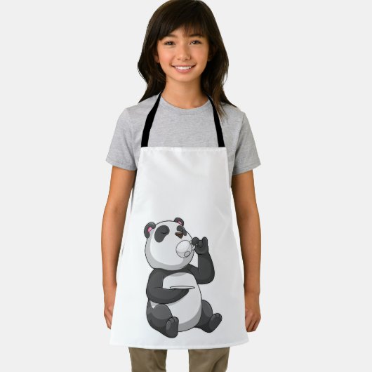 Panda met Tea Cup Schort (Insitu)