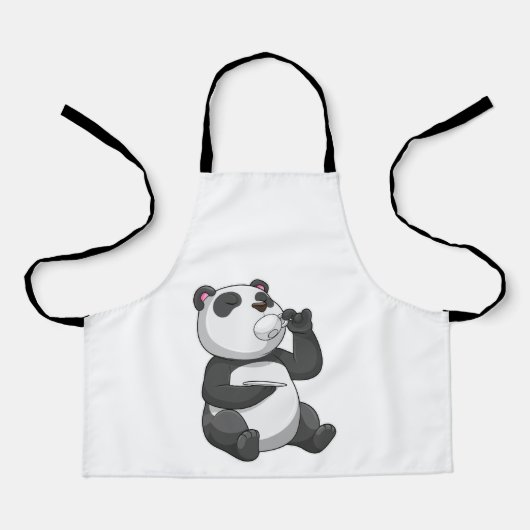 Panda met Tea Cup Schort (Voorkant)