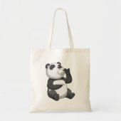 Panda met Tea Cup Tote Bag (Voorkant)