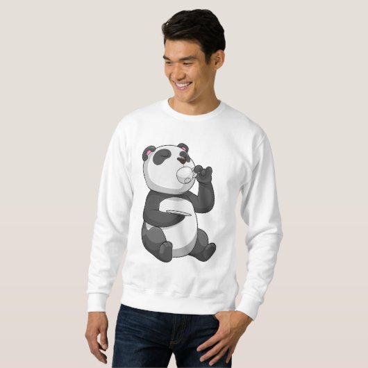 Panda met Tea Cup Trui (Voorkant volledig)
