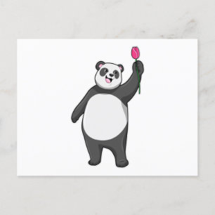Panda met Tulip Briefkaart