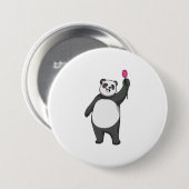 Panda met Tulip Ronde Button 7,6 Cm (Voorkant /achterkant)