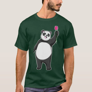 Panda met Tulip T-shirt