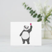 Panda met Tulp Briefkaart (Staand voorkant)