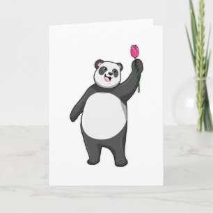 Panda met Tulp Kaart