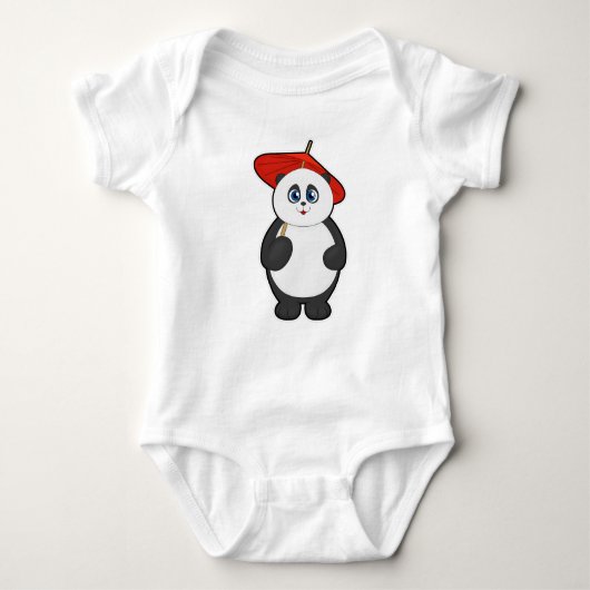 Panda met Umbrella Romper (Voorkant)
