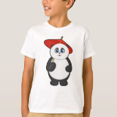 Panda met Umbrella T-shirt (Voorkant)