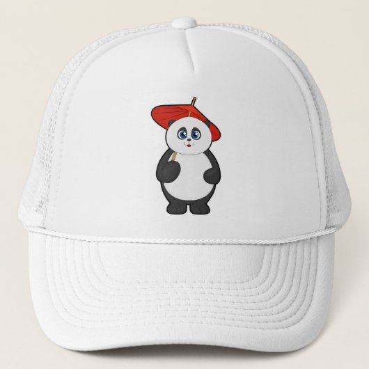 Panda met Umbrella Trucker Pet (Voorkant)