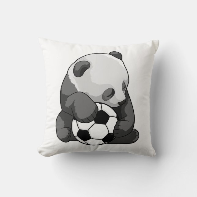Panda met Voetbal Kussen (Voorkant)
