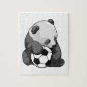 Panda met Voetbal Legpuzzel (Verticaal)