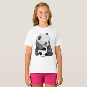 Panda met Voetbal T-shirt (Voorkant volledig)