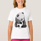 Panda met Voetbal T-shirt (Voorkant)
