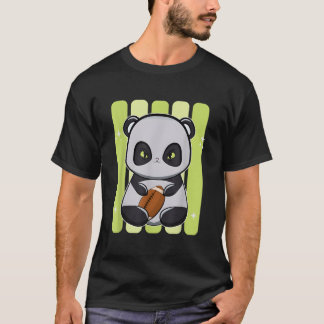 Panda met voetbal t-shirt