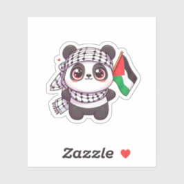 Panda met vrede in Palestina Sticker