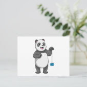 Panda met Yo-yo Briefkaart (Staand voorkant)