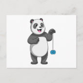 Panda met Yo-yo Briefkaart (Voorkant)